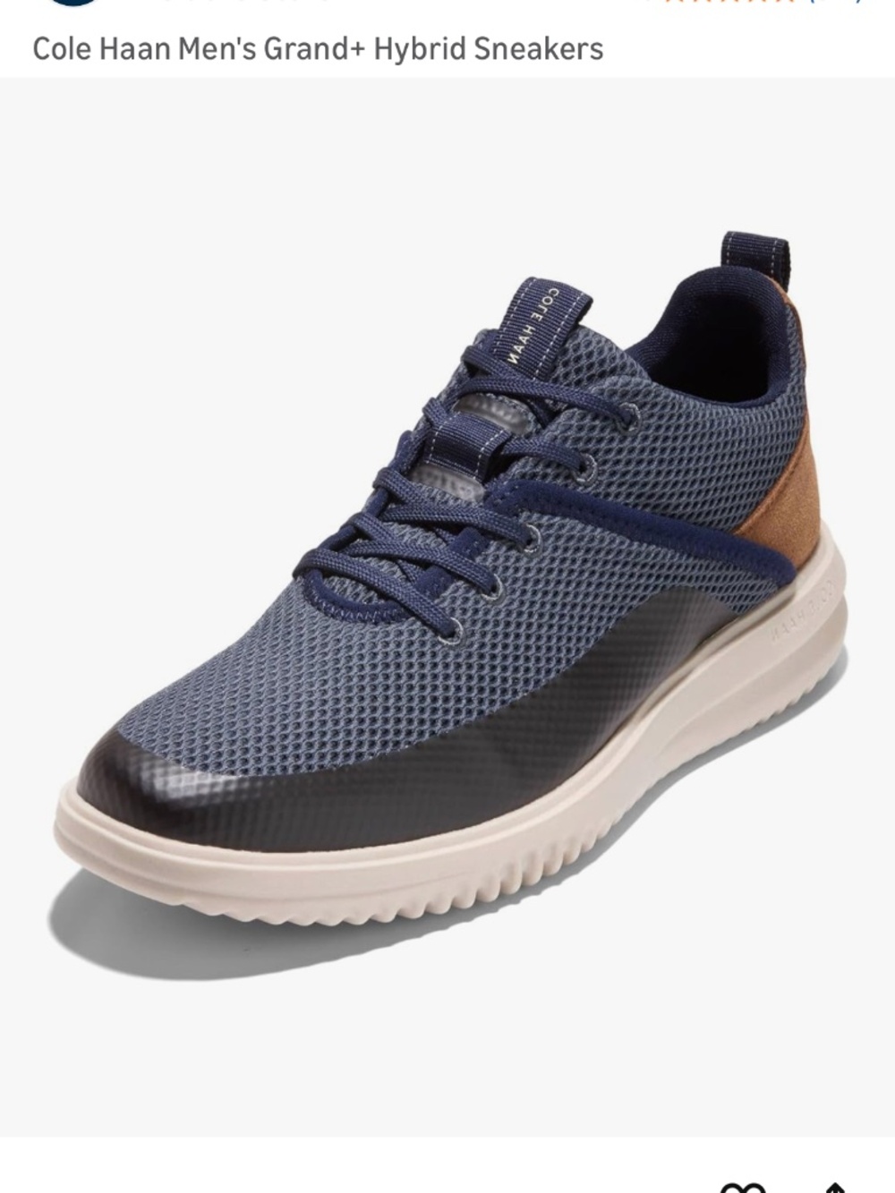 New in box never worn -Navy Cole Haan Men's Grand+ Hybrid Sneakers
